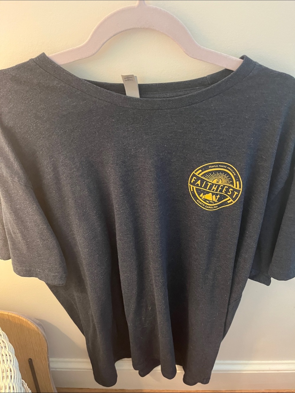 Faithfest Graphic Tee — Navy with Yellow Logo North Wilkesboro, NC!
XXL